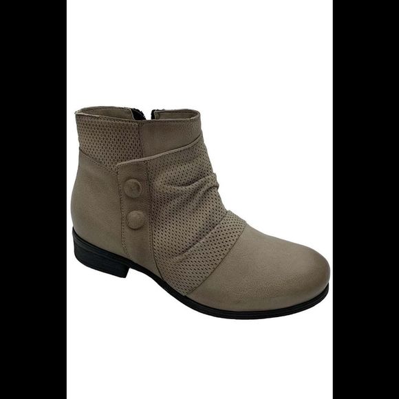 Miz Mooz Leather Ankle Boots Sallie Pebble - Wide - Picture 1 of 3